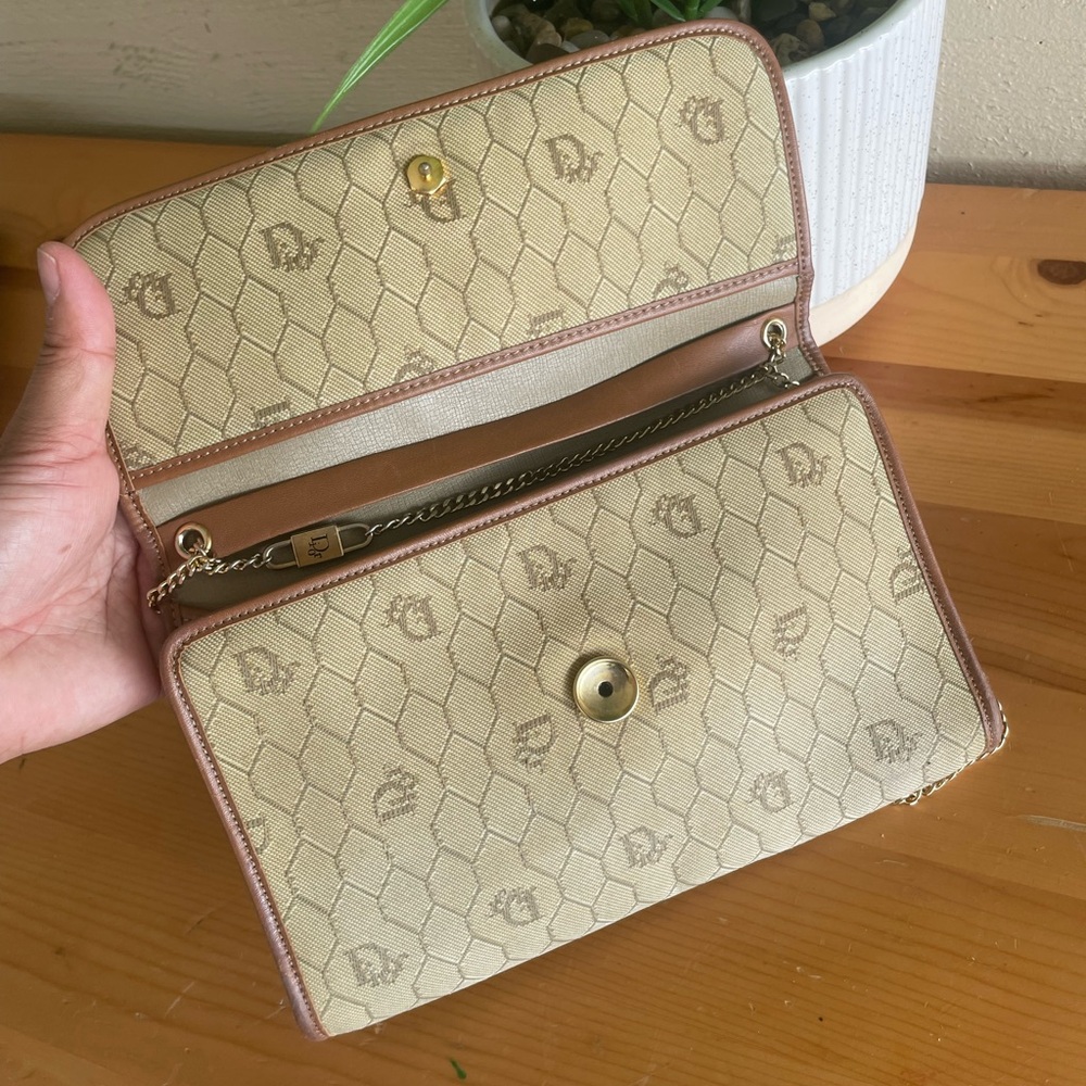 Authentic Dior vintage clutch or crossbody bag💛🤎💛💛 - Picture 11 of 15